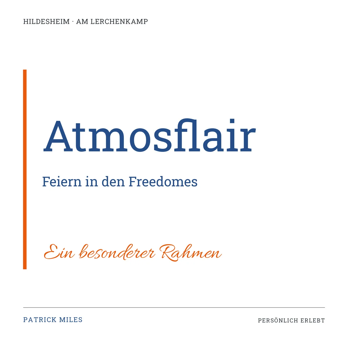 Schriftgrafik zum Beitrag: Atmosflair Hildesheim