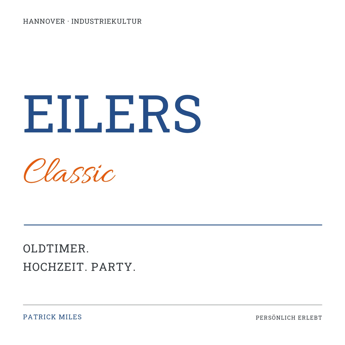Schriftgrafik zum Beitrag: Eilers Classic Hannover