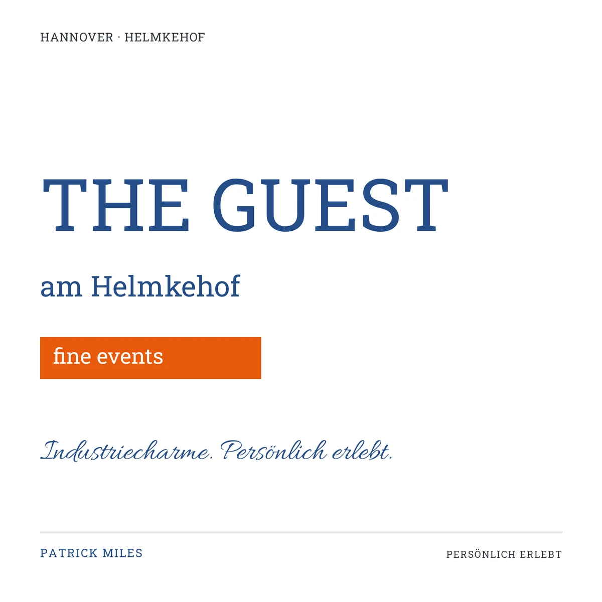 Schriftgrafik zum Beitrag: THE GUEST am Helmkehof