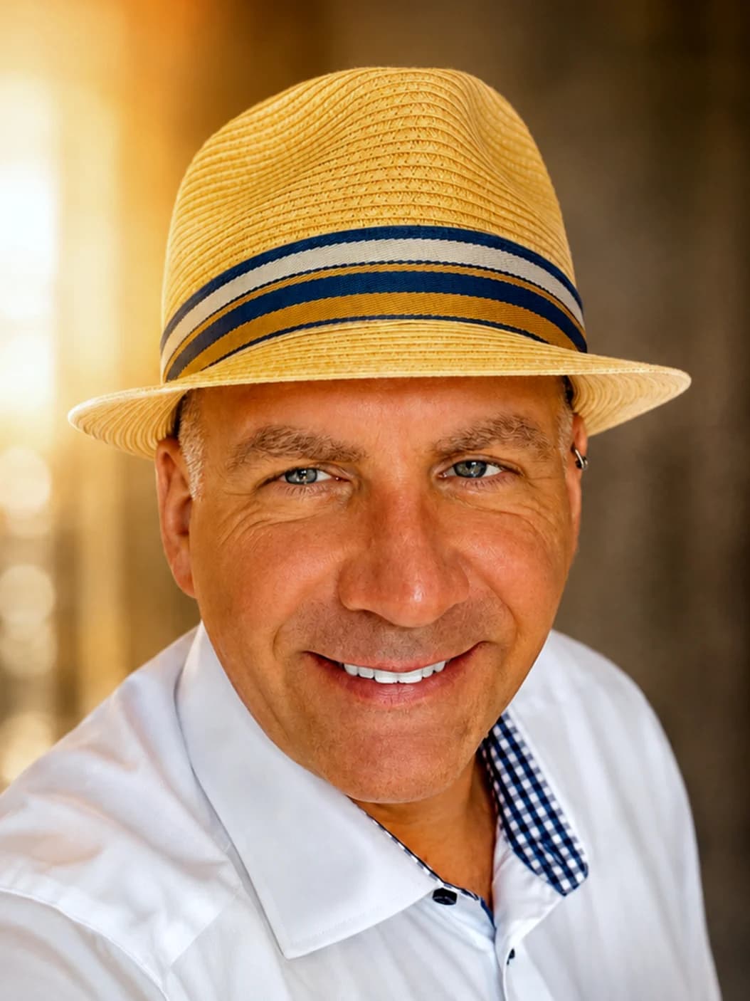 Porträt von DJ Patrick Miles mit Hut