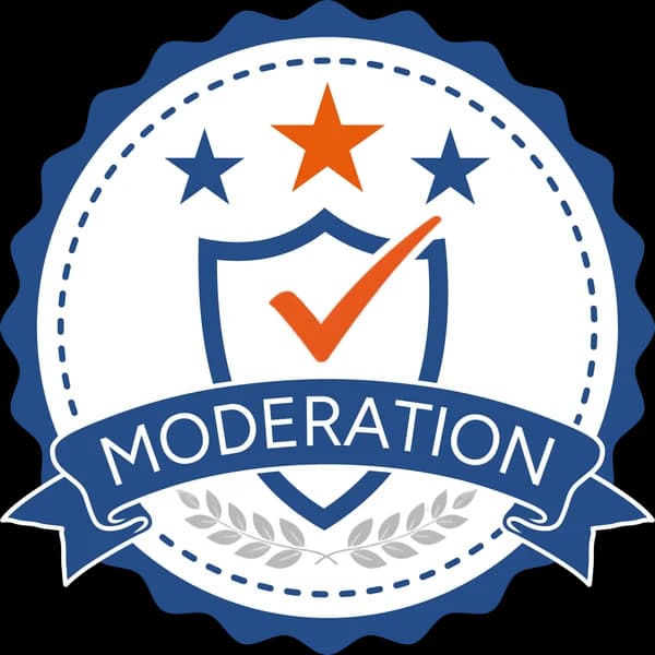 Siegel für persönliche Moderation