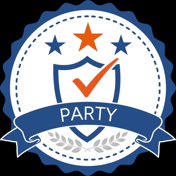 Siegel für die Hochzeitsparty